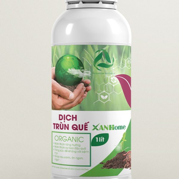 dịch trùn quế hữu cơ chai 1 lit